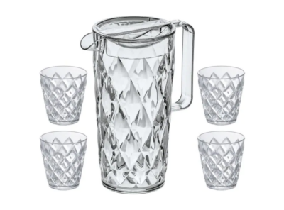 Koziol Krug Crystal 1.6 l Transparent 5-teilig
