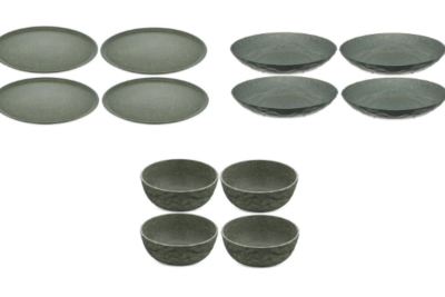 Koziol Geschirr-Set 12-teilig Grau