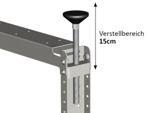 Stellfuss oben verstellbar