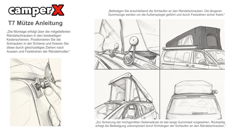 Calicap T7 Mütze Anleitung